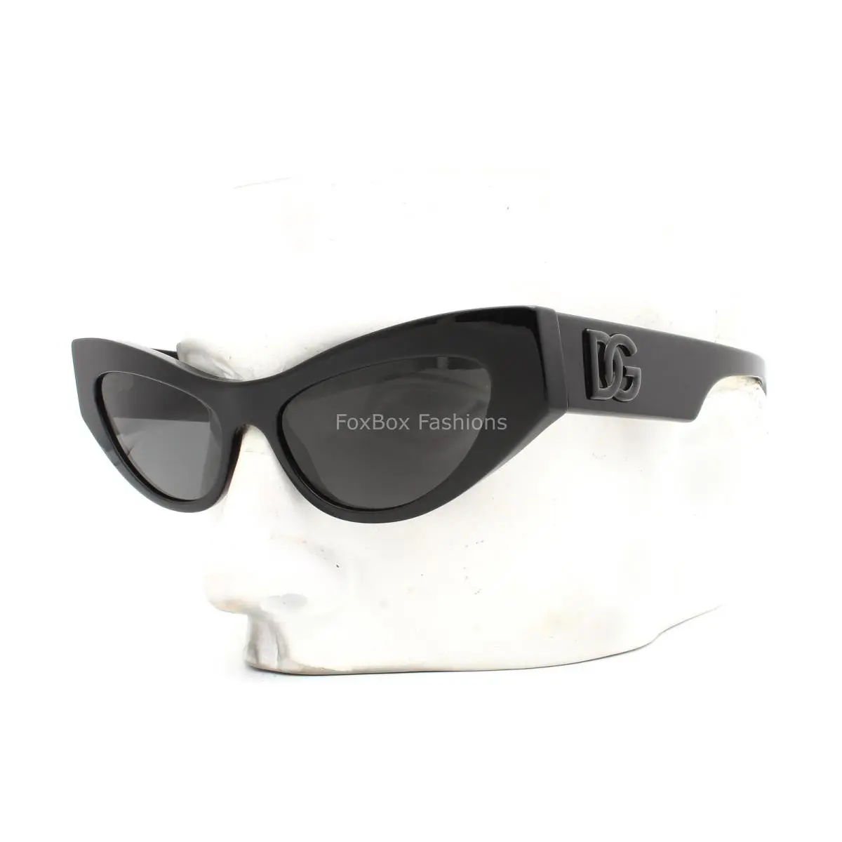 Dolce Gabbana DG 4450 501/87 Sunglasses Polished Black Cat Eye W/case by Dolce & Gabbana