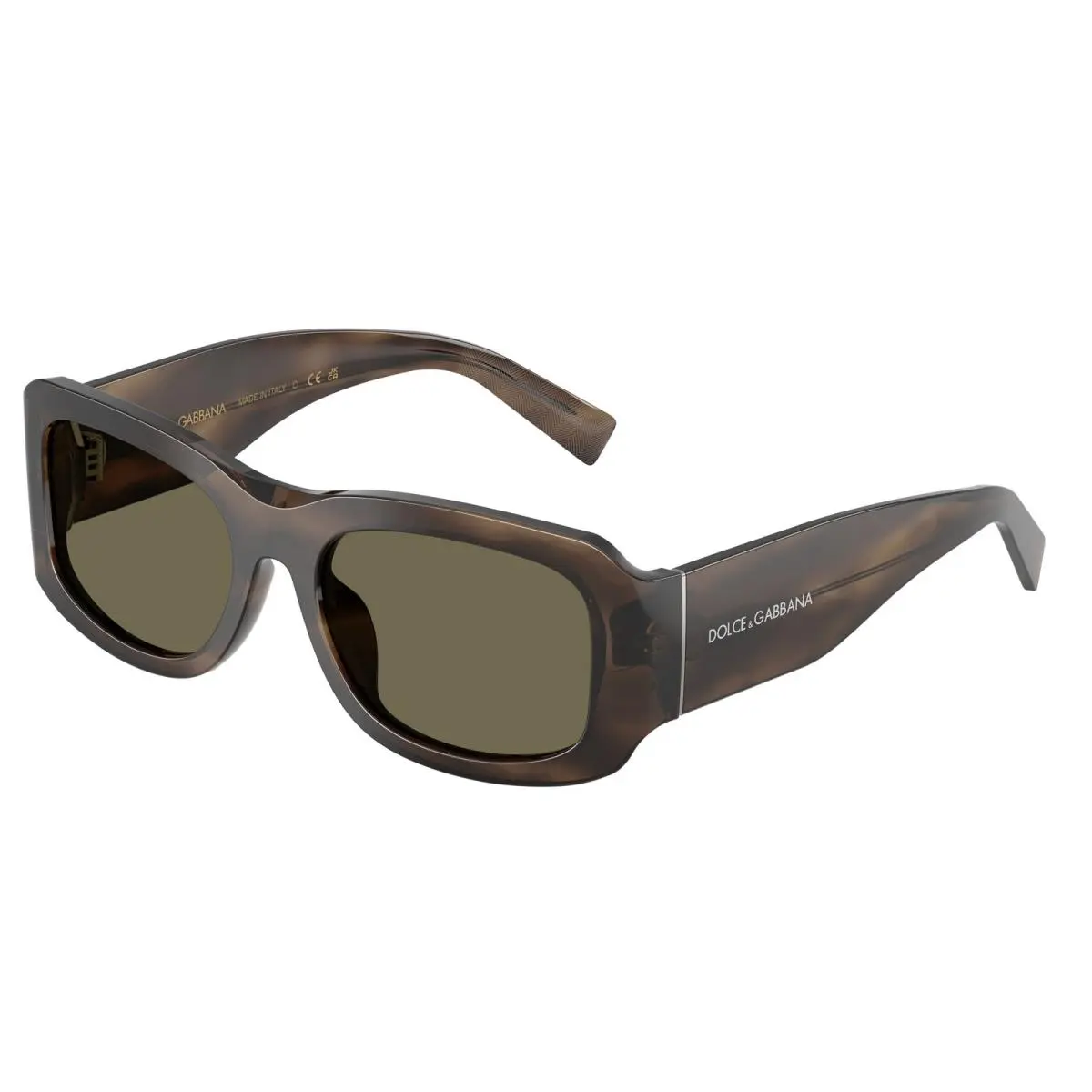 Dolce Gabbana Men`s 57mm Striped Tobacco Sunglasses DG4503-3200-3-57 by Dolce & Gabbana