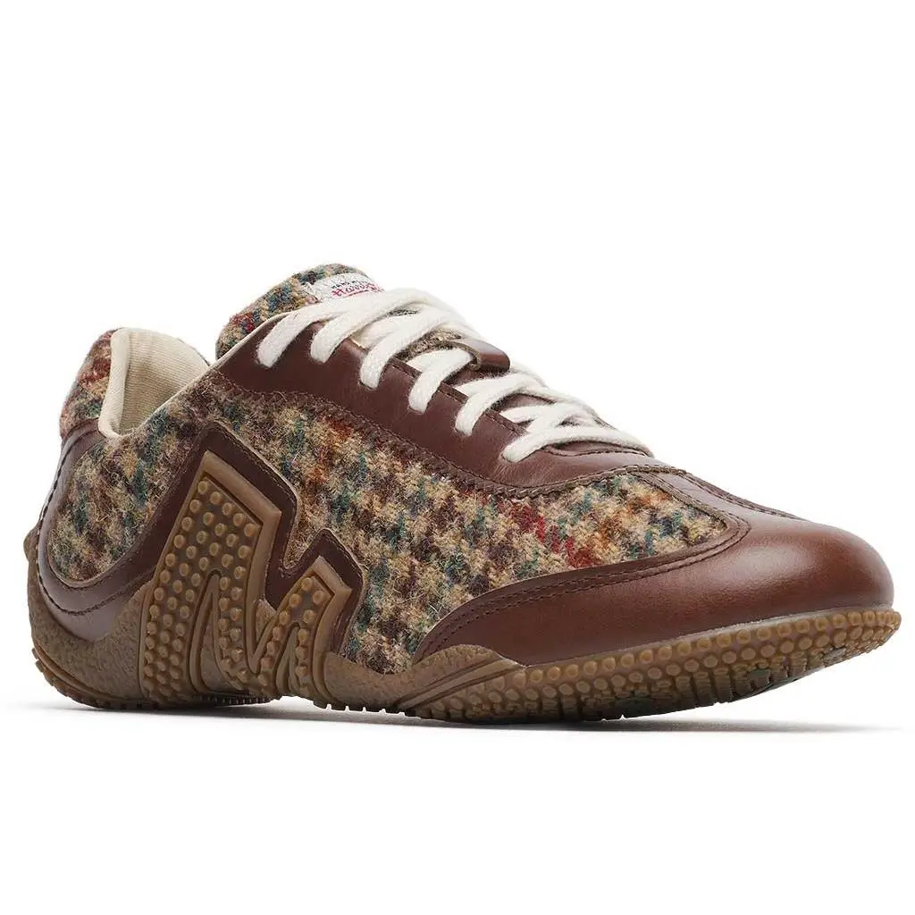 Merrell shoes - Relay Lace X Harris Tweed Sneaker - Dark Walnut 2