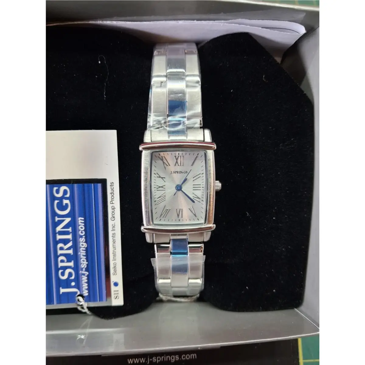 J. Springs Ladies Watch BY  IN Stainless Steel W/ White Dial Model BBD117 by Seiko