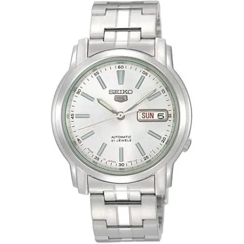 Series 5 Automatic White Dial Mens Watch SNKL75 SNKL75K1 by Seiko