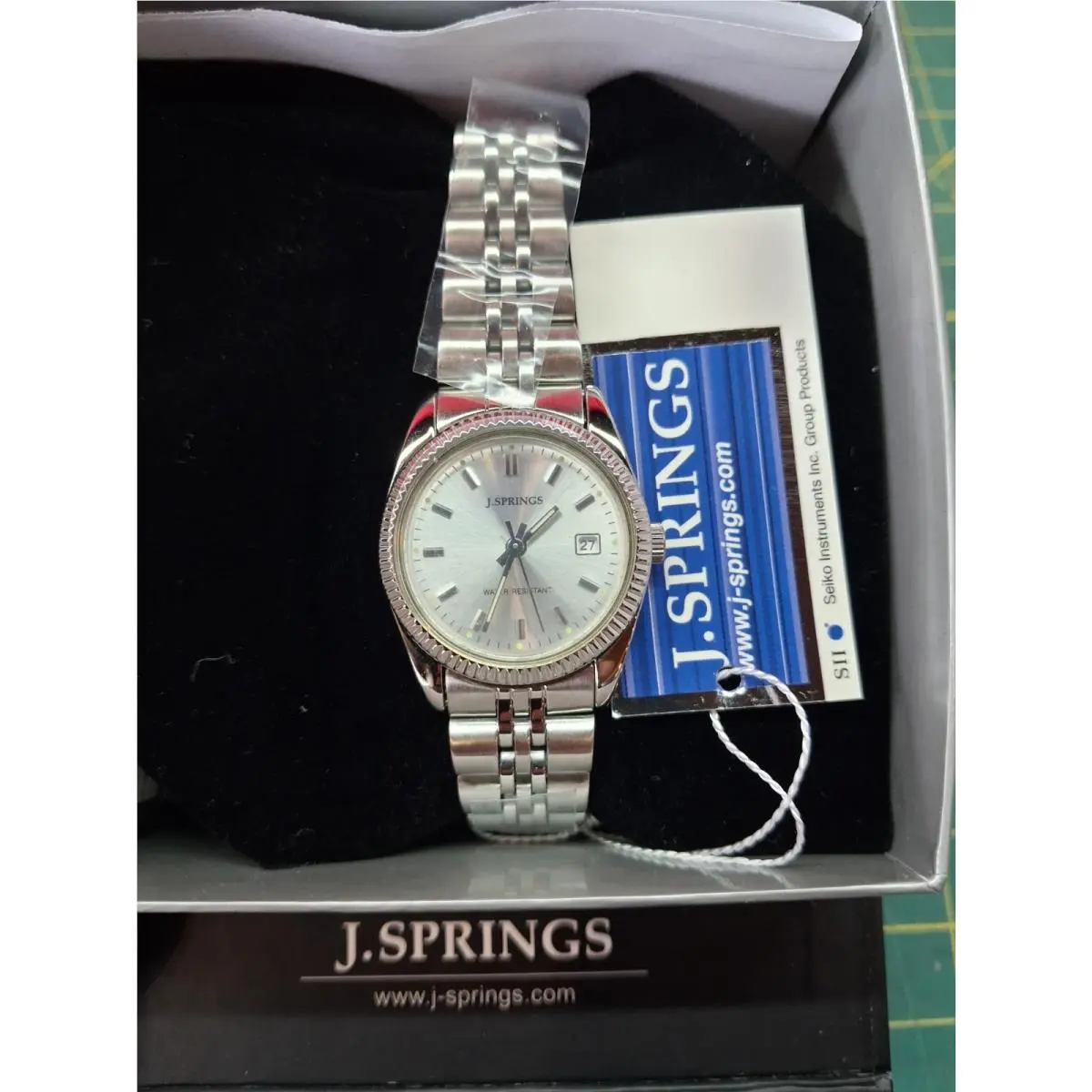 J. Springs Ladies Watch BY  W/ Stainless Steel Silver Calender Dial BBE031 by Seiko