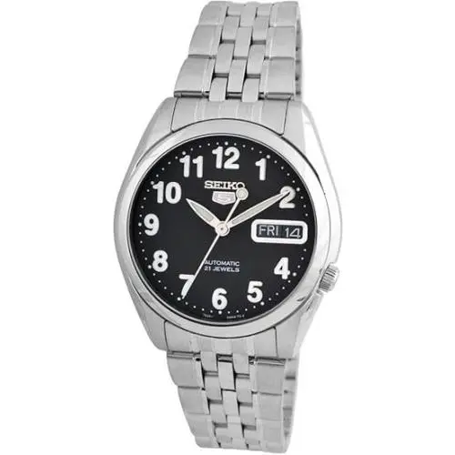 Series 5 Automatic Black Dial Mens Watch SNK381 SNK381K1 by Seiko