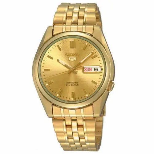 SNK366K1 Automatic Stainless Steel Gold Plated Casual Analog Men`s Watch by Seiko