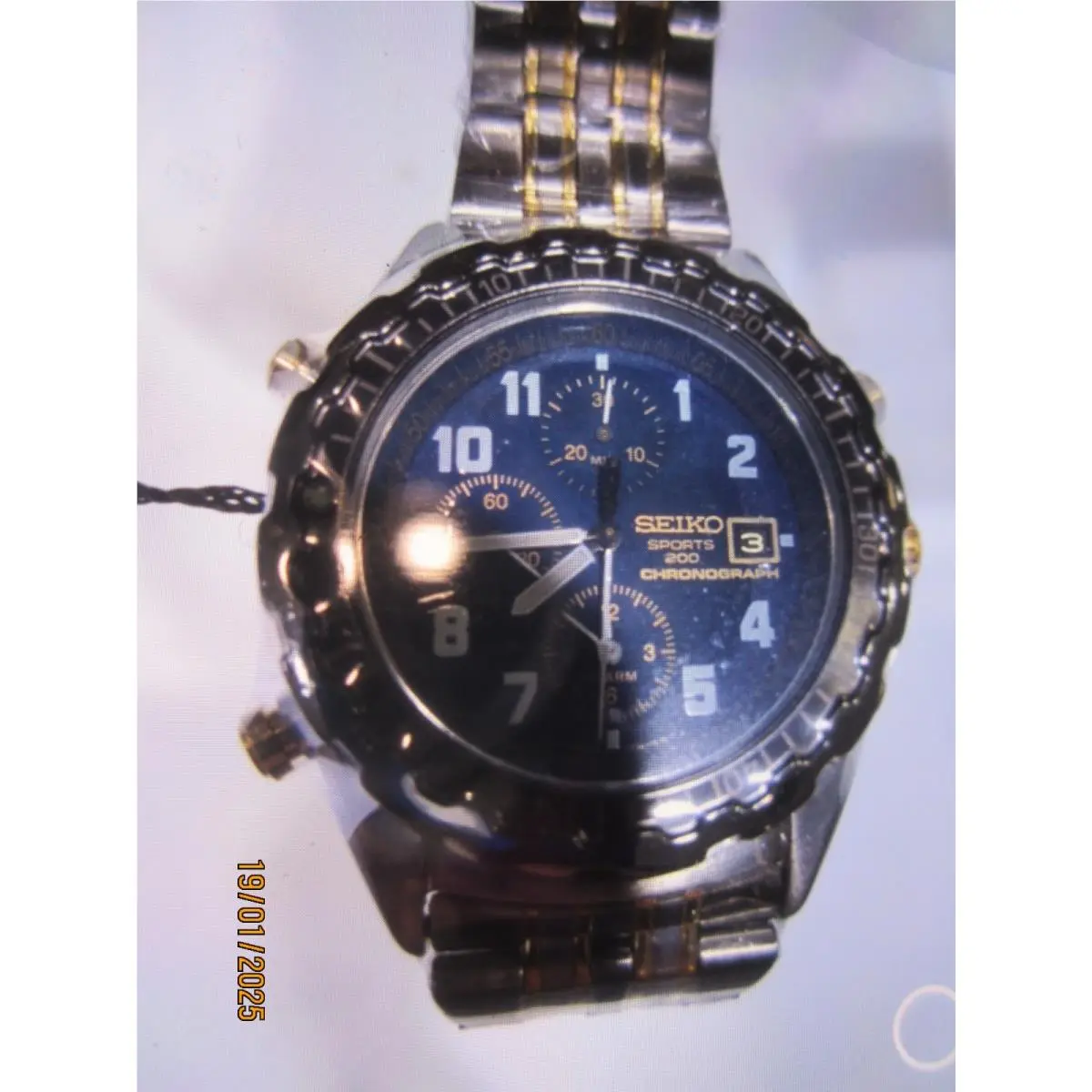 Men`s Watch Chrono Sport 200 All S/s Two Tone by Seiko