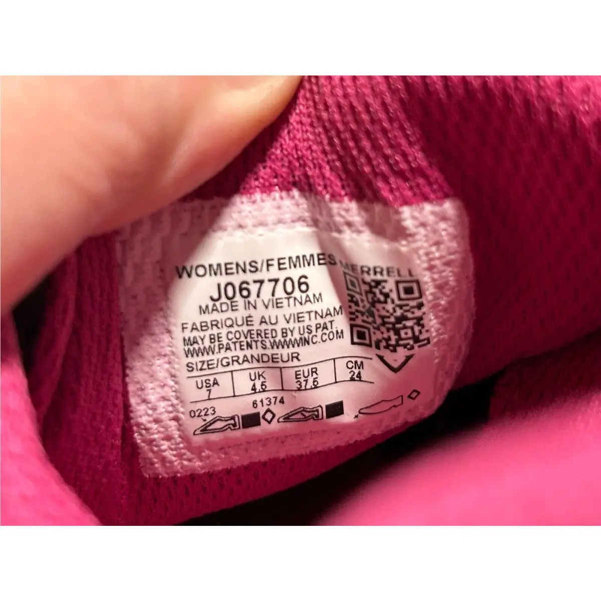 Merrell shoes - Black, Pink 10