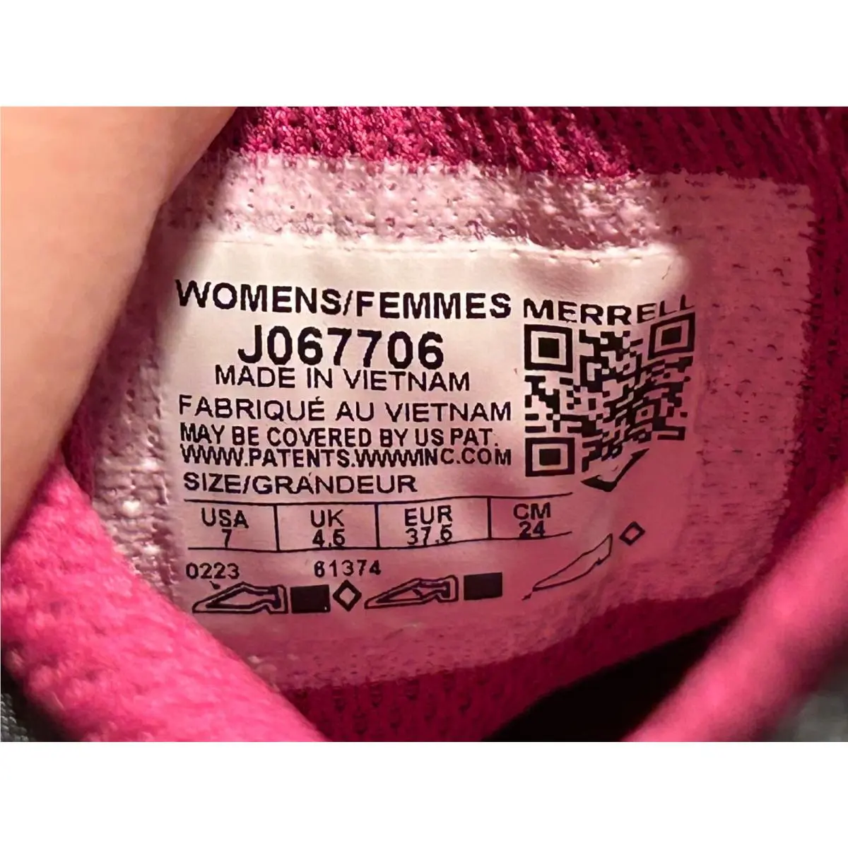 Merrell shoes - Black, Pink 11