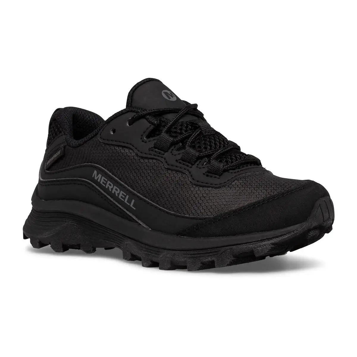 Merrell D5110 Kids Black Unisex Moab Speed Low Waterproof Sneaker Size 2.5 M