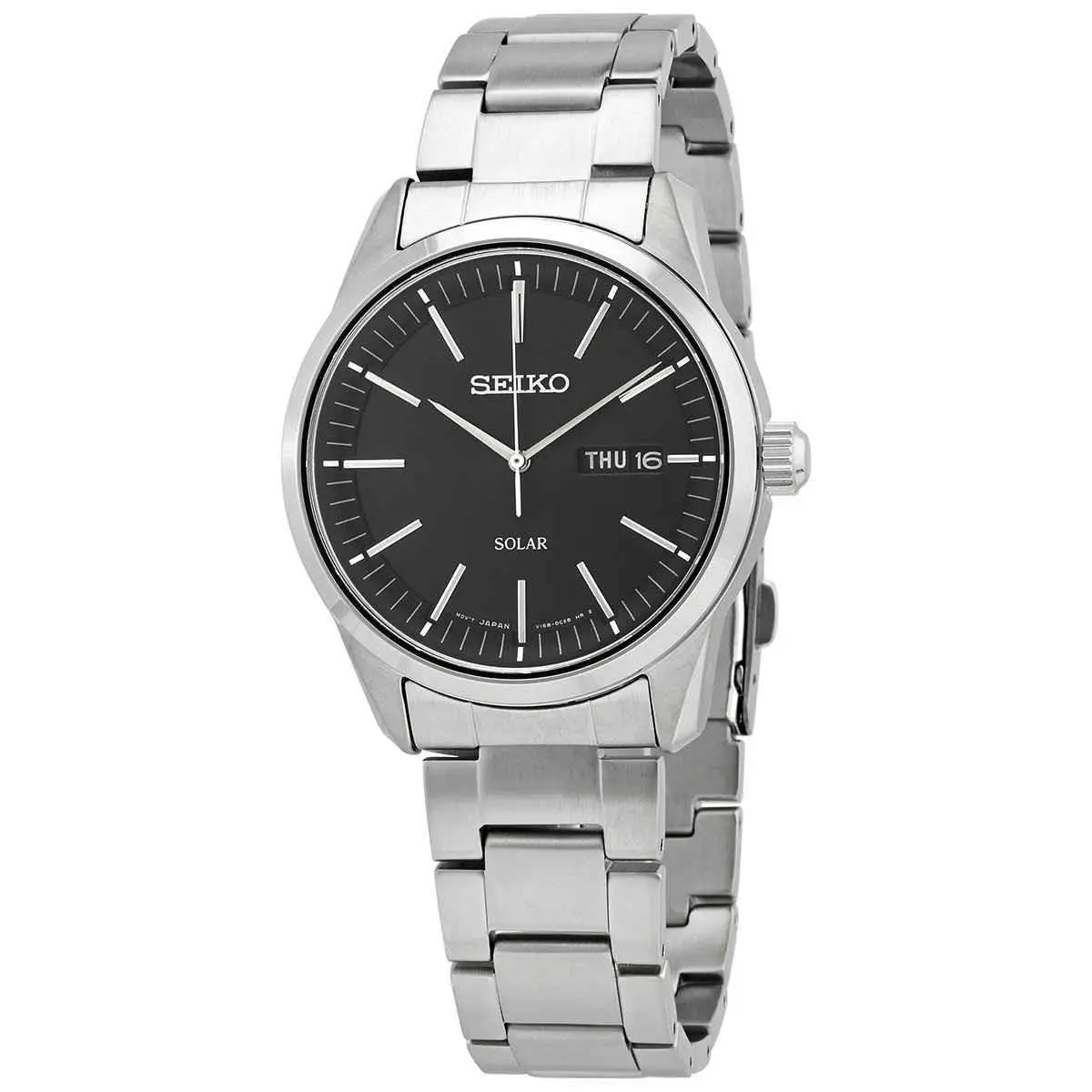 Conceptual Black Dial Men`s Watch SNE527 by Seiko