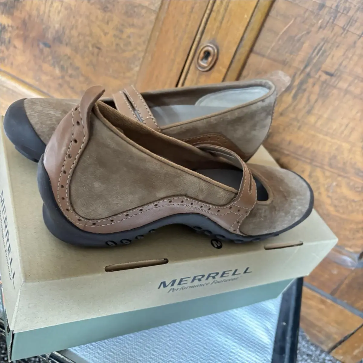 Merrell shoes - Merrell Plaza Bandeau Qform Ortholite - J46116 - Tan Brown 6