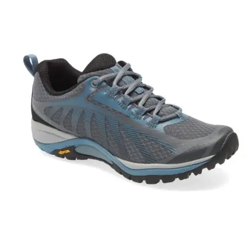 Merrell Womens Size 7.5 W Grey Blue Siren Edge 3 Sneakers D4769