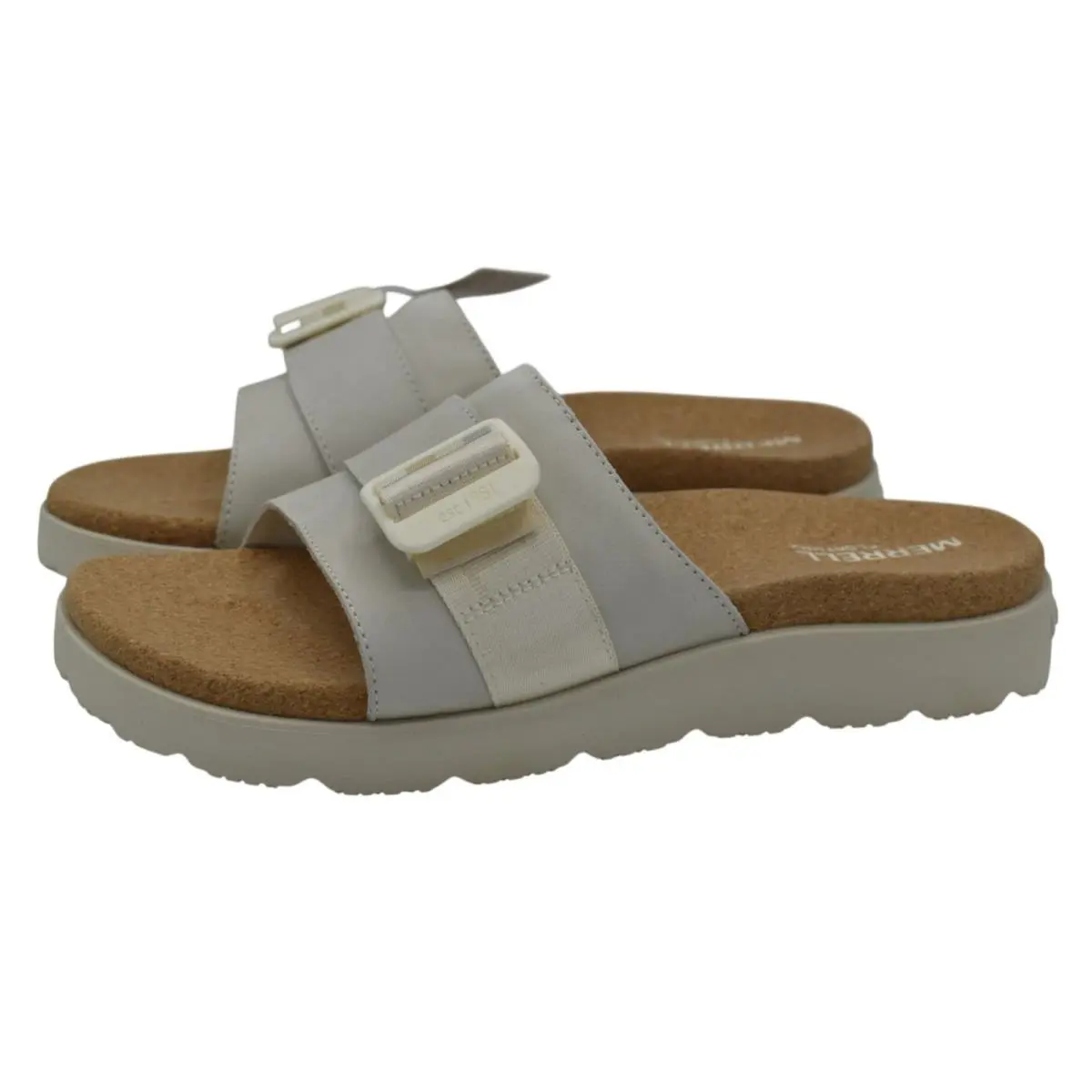 Merrell Womens Size 10 Fleur Chalk Lightweight Slides Sandals Shoes