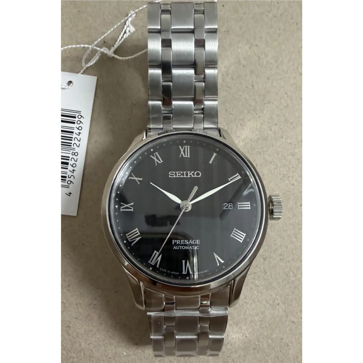 SRPC81J1 SRPC81 41mm Men Presage Automatic Stainless Silver Tones Date WR by Seiko