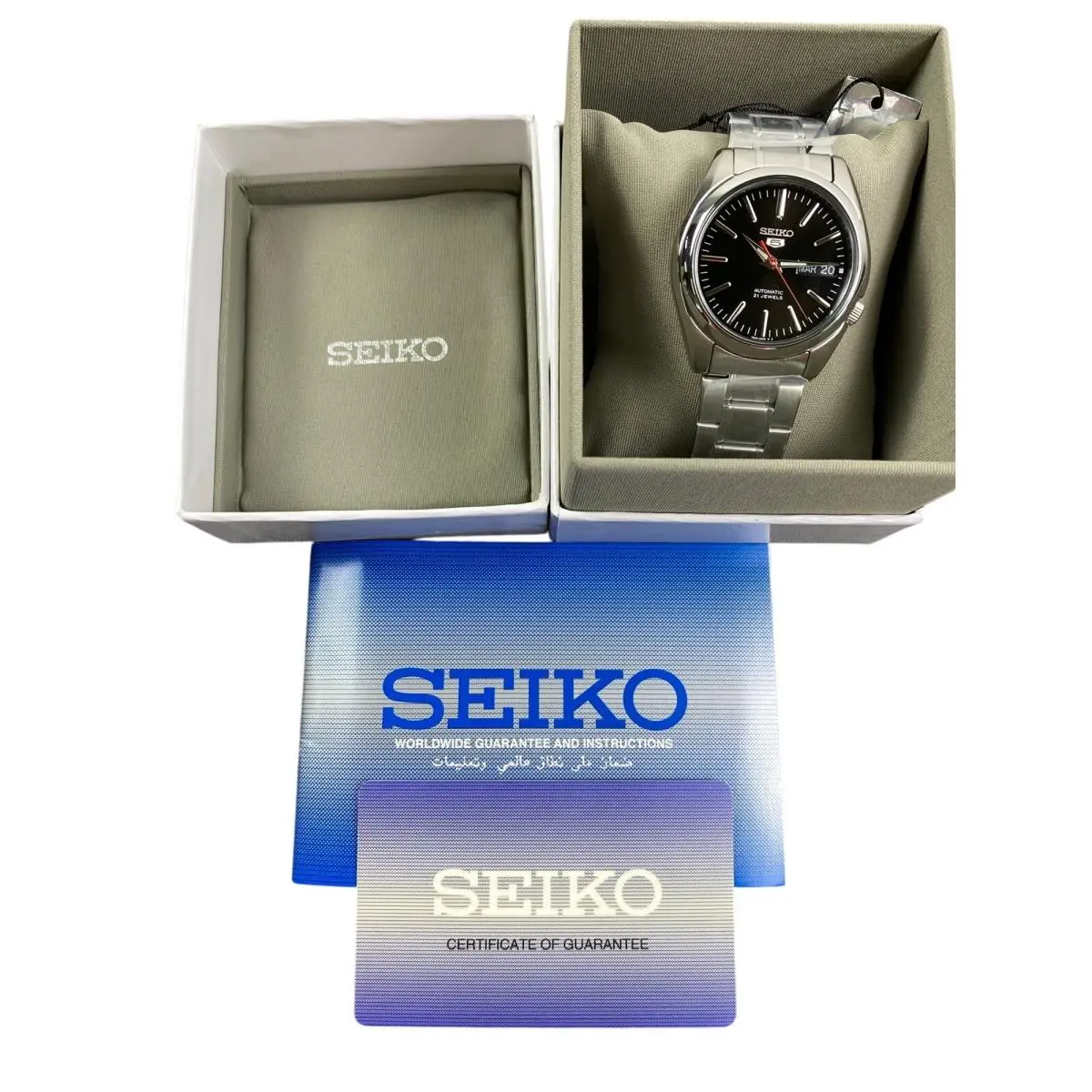 Series 5 Automatic Black Dial Men`s Watch SNKL45 by Seiko