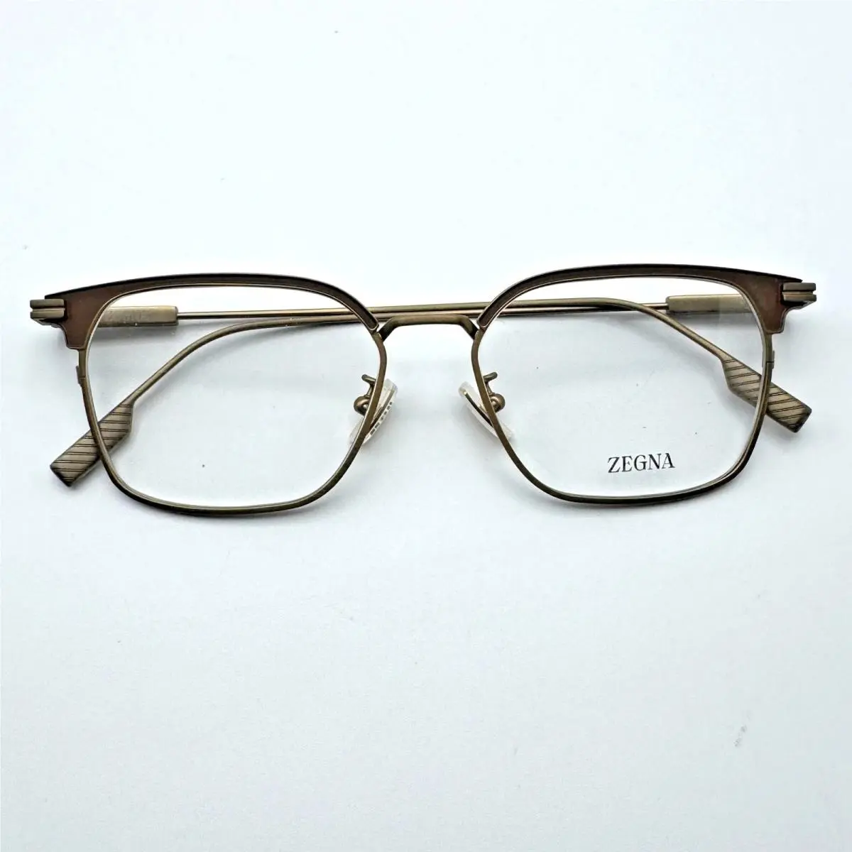 Ermenegildo Zegna Eyeglasses Frames EZ5335-D 046 Matte Light Brown 52-16-145