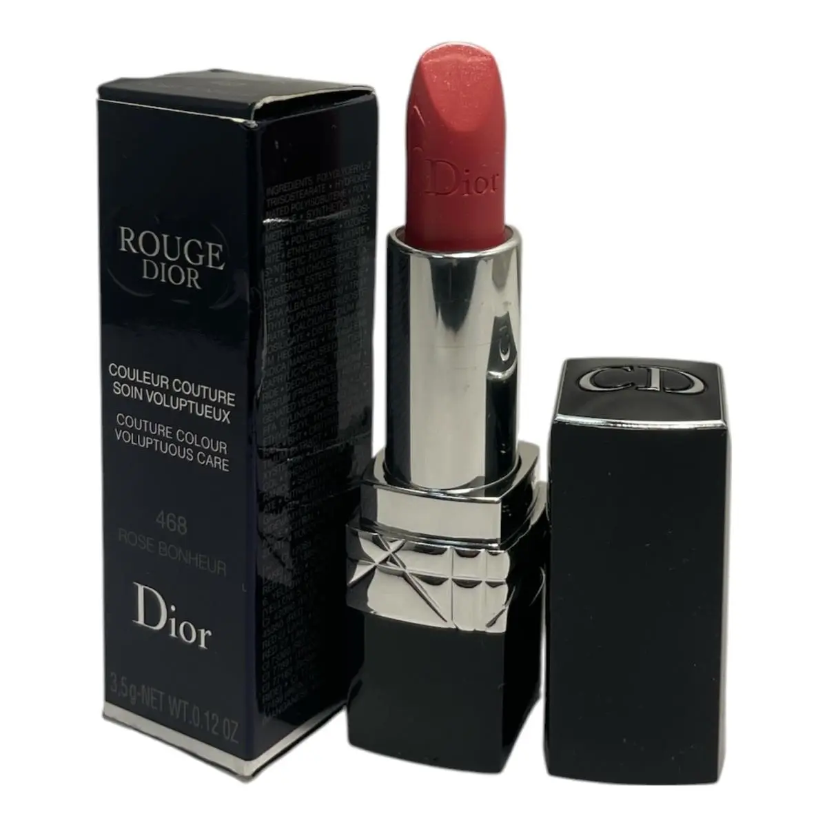 $dior Rouge  Couture Colour Voluptuous Care 3.5g/0.12oz You Pick 468 Rose Bonheur by Dior