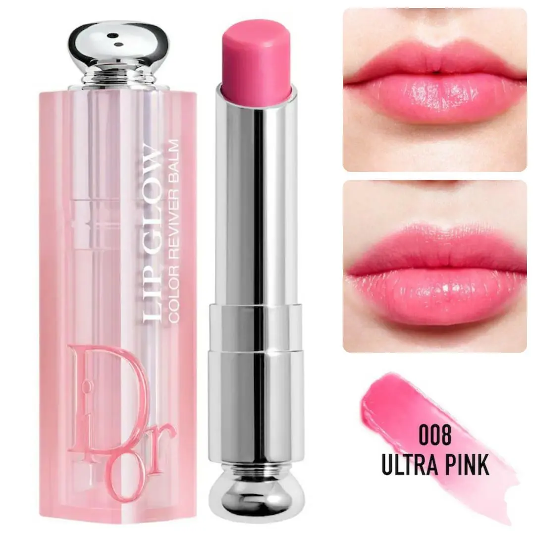 Addict Lip Glow Color Revived Balm 0.1oz/3.2gms See Pictures 008 ULTRA PINK by Dior