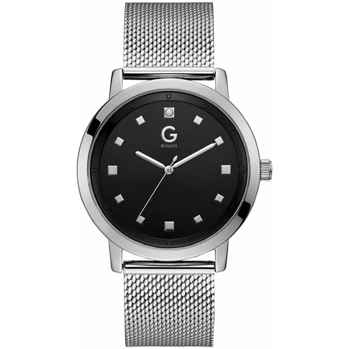 by Gbg Los Angeles Men`s Mesh Belt Stinless Steel Watch by Guess