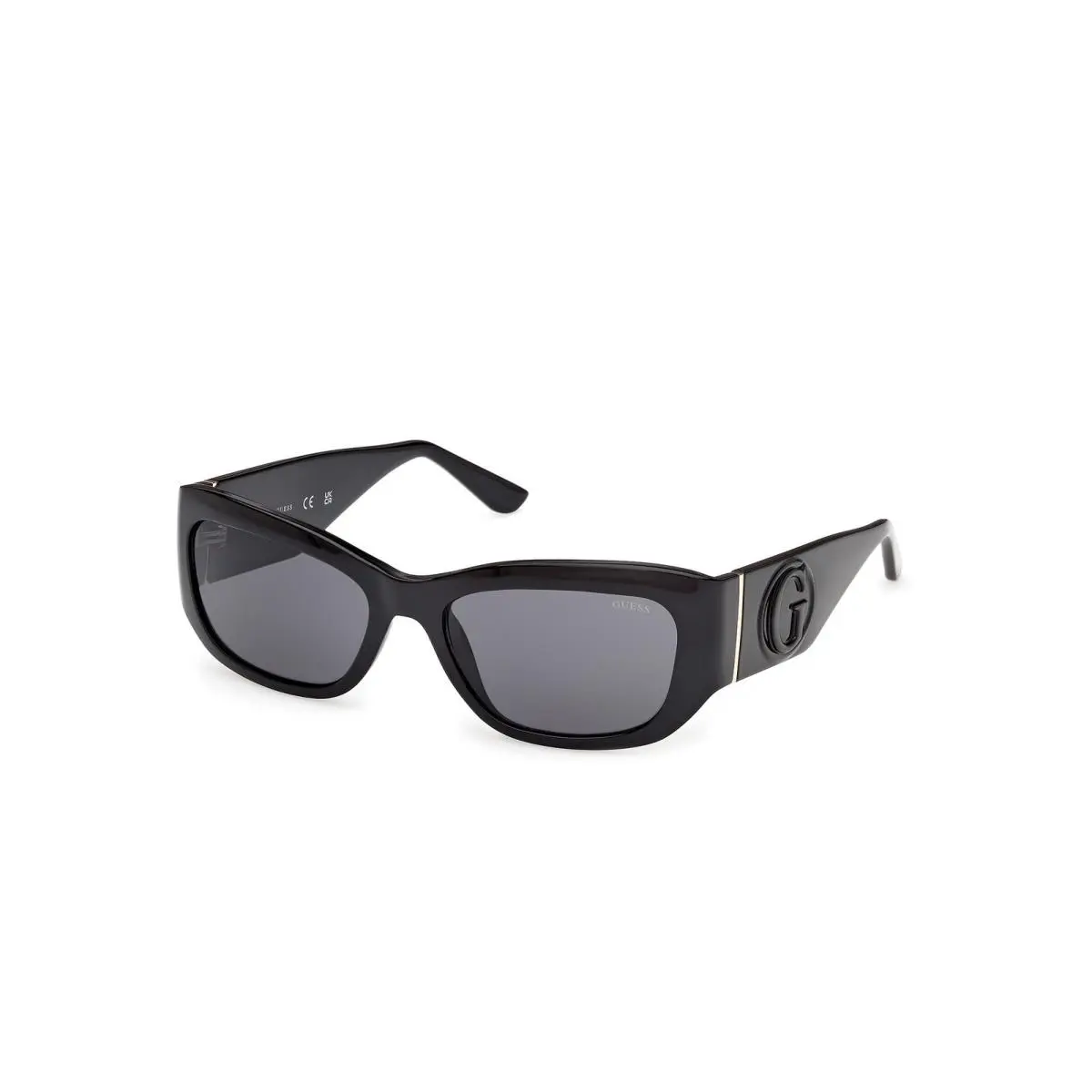 GU 00253 Shiny Black / 01A Size 56 Sunglasses by Guess