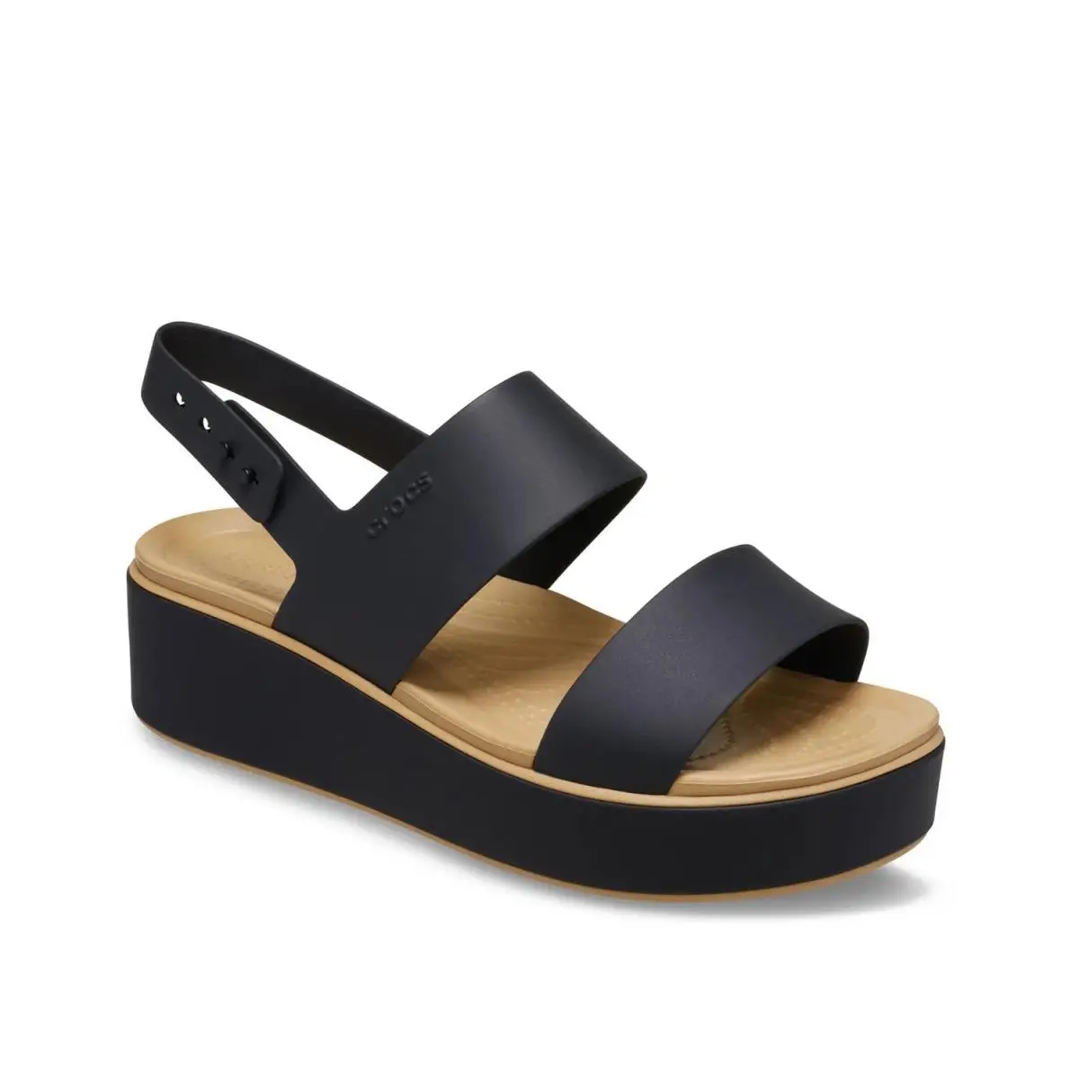 Woman`s Casual Sandals Crocs Brooklyn Matte Wedge Sandal