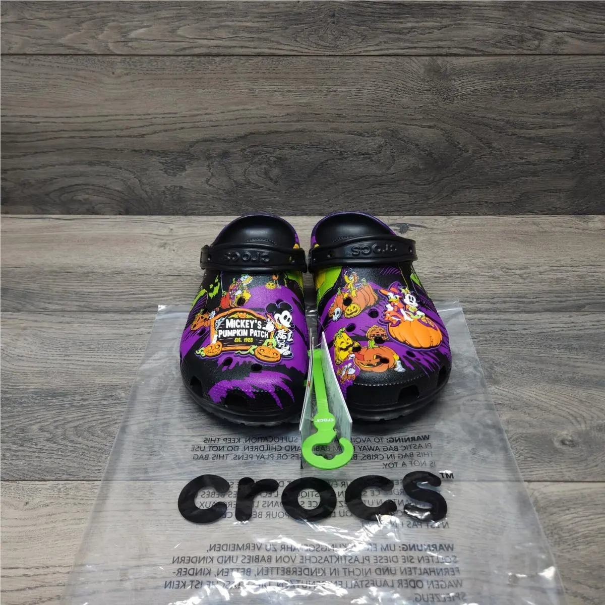 Disney Parks Halloween 2024 Mickey’s Pumpkin Patch Adult Clogs Crocs