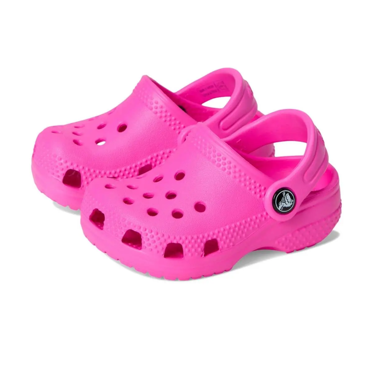Crocs Classic 11441-6TW Clog Kids US 2 Pink Round Toe Comfort Shoes ZOGG3468