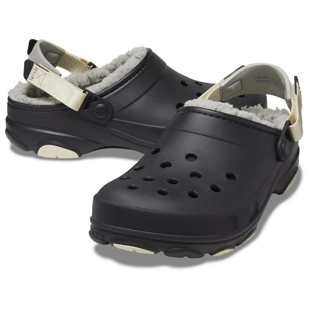 Unisex Clogs Crocs All Terrain Lined Clog - Black