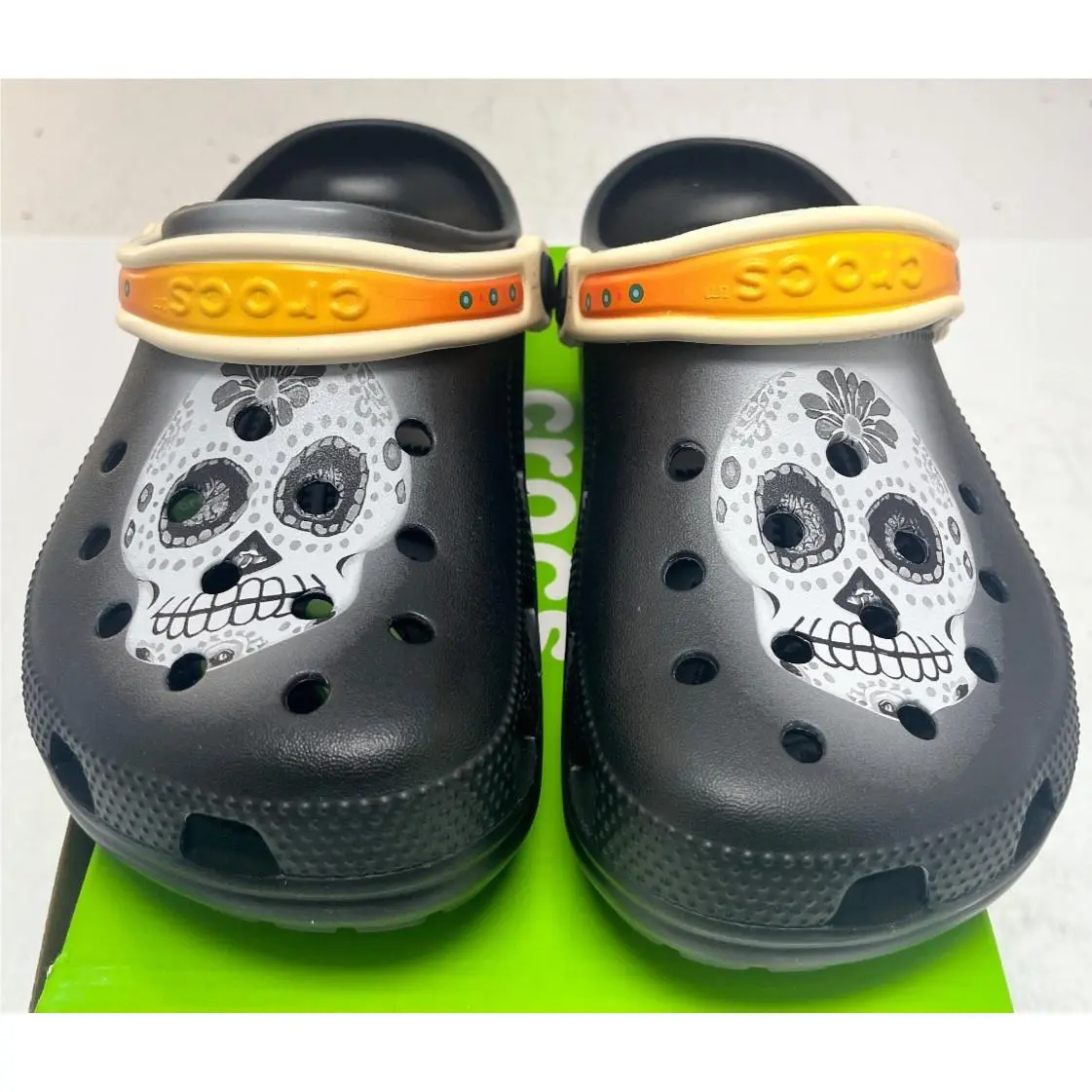 Crocs Classic Day of The Dead Clog Black Mens/women 212109-0C4