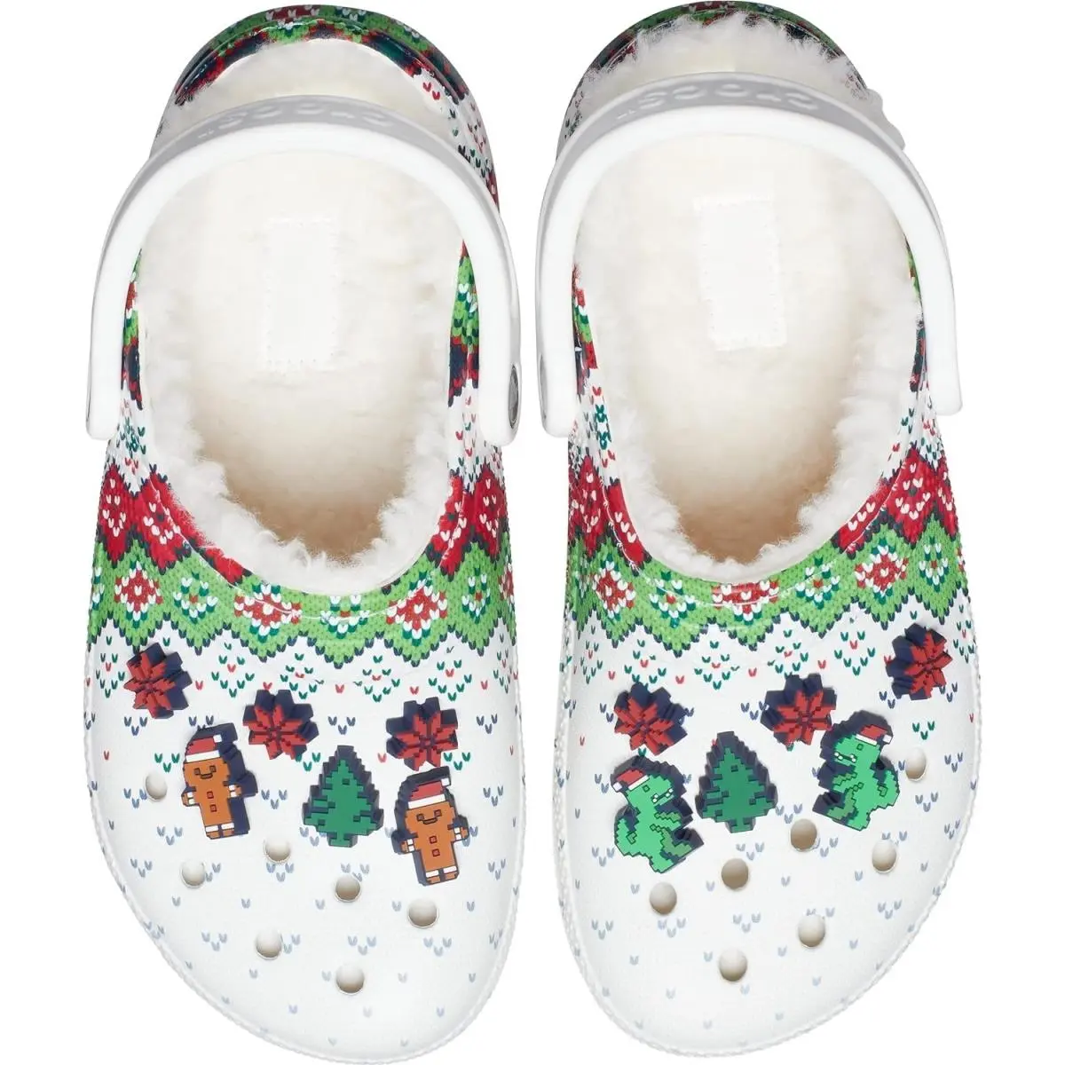 Men`s Classic Lined Holiday Charm Clog Size 13 by Crocs