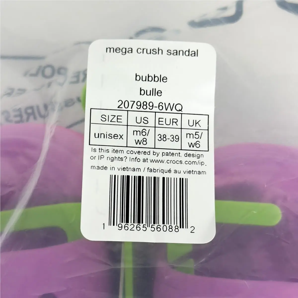 Crocs shoes - Crocs Classic Mega Crush Sandal - 207989-6WQ - Pink 7