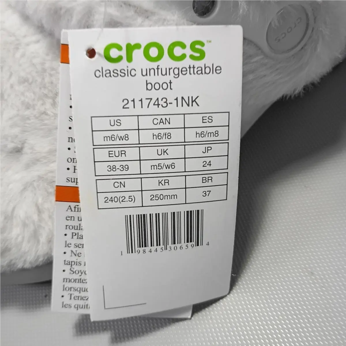 Crocs shoes - Crocs Classic Unfurgettable - Classic Unfurgettable - White (UPC: 198445306594) 6