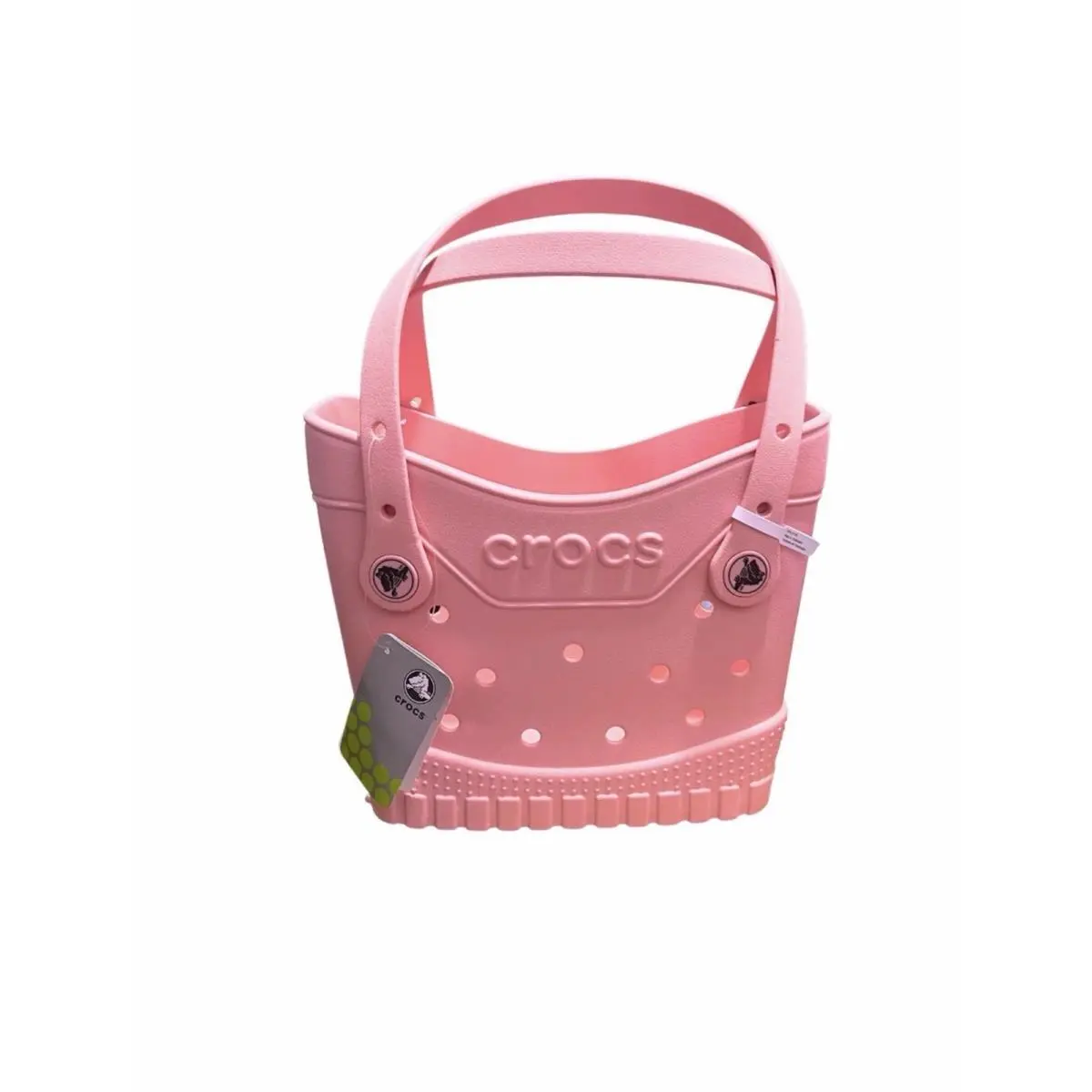 Classic Small Tote Powder Pink w/ Jibbitz Holes Lightweight Durable by Crocs