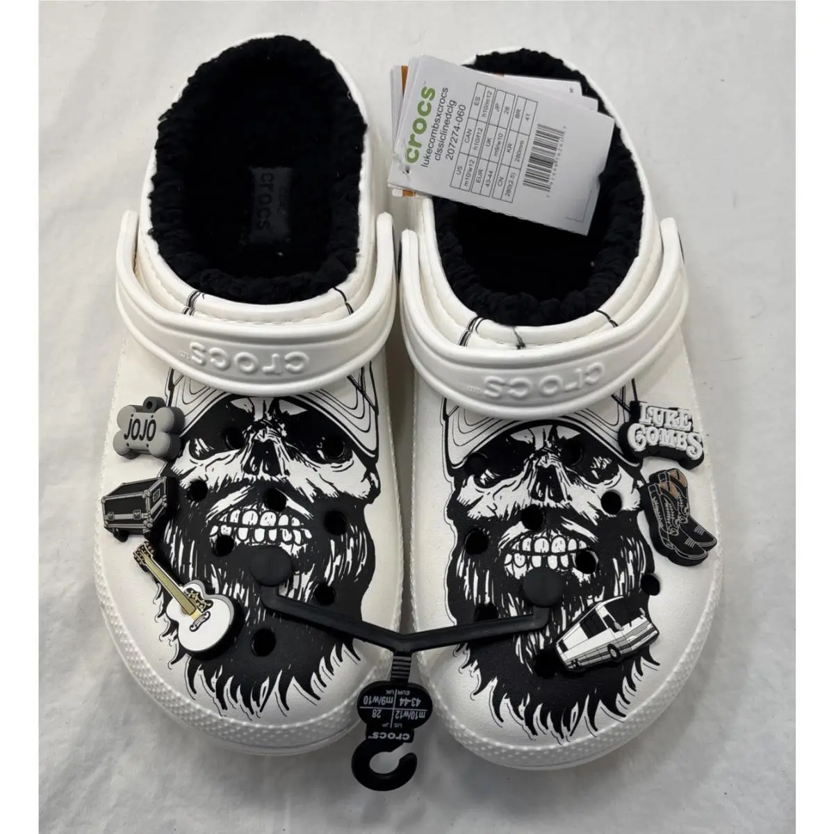 Luke Combs Crocs Classic Lined Clog Skully M7/W9