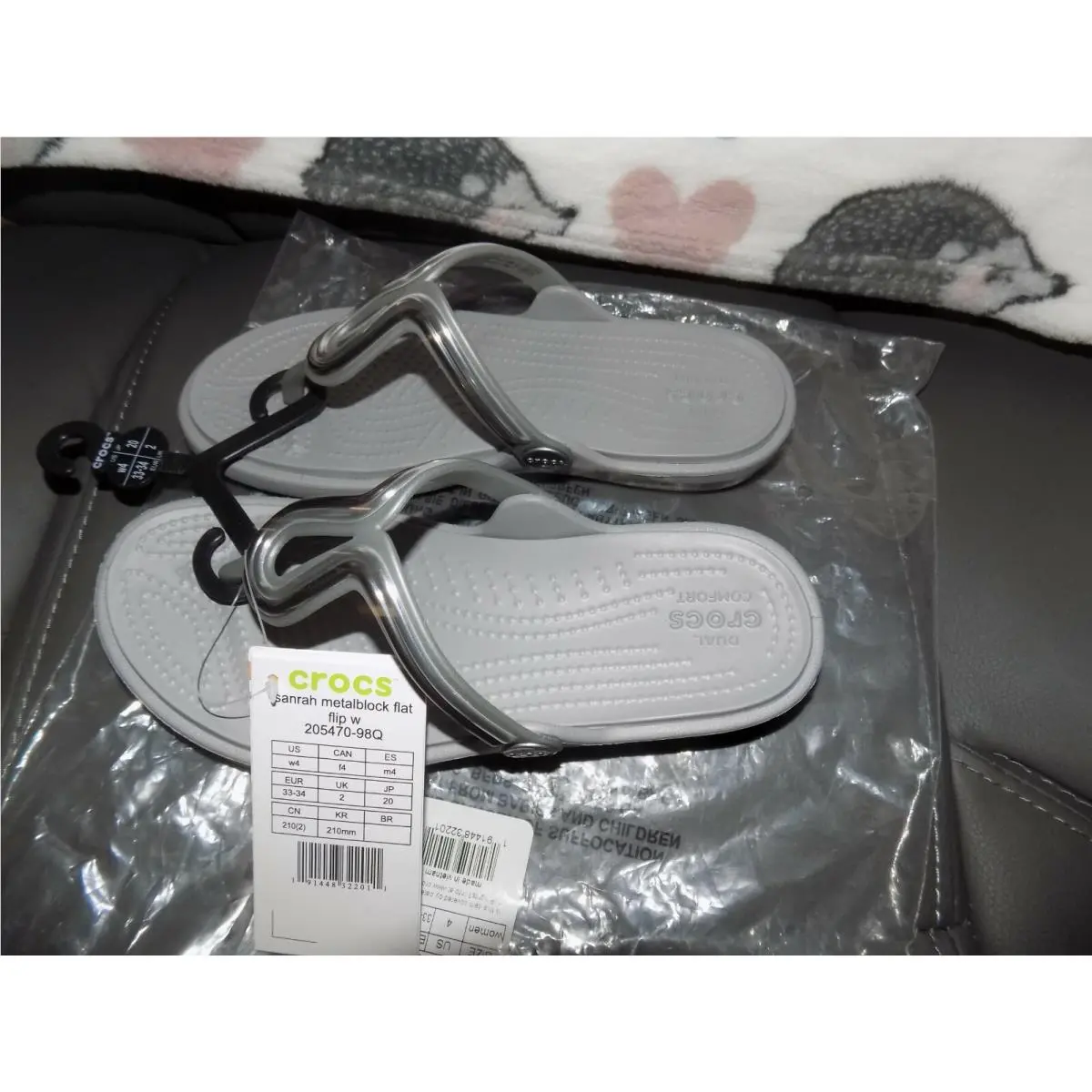 Crocs shoes - Crocs Sanrah - Sanrah - Silver (UPC: 191448322011) 2