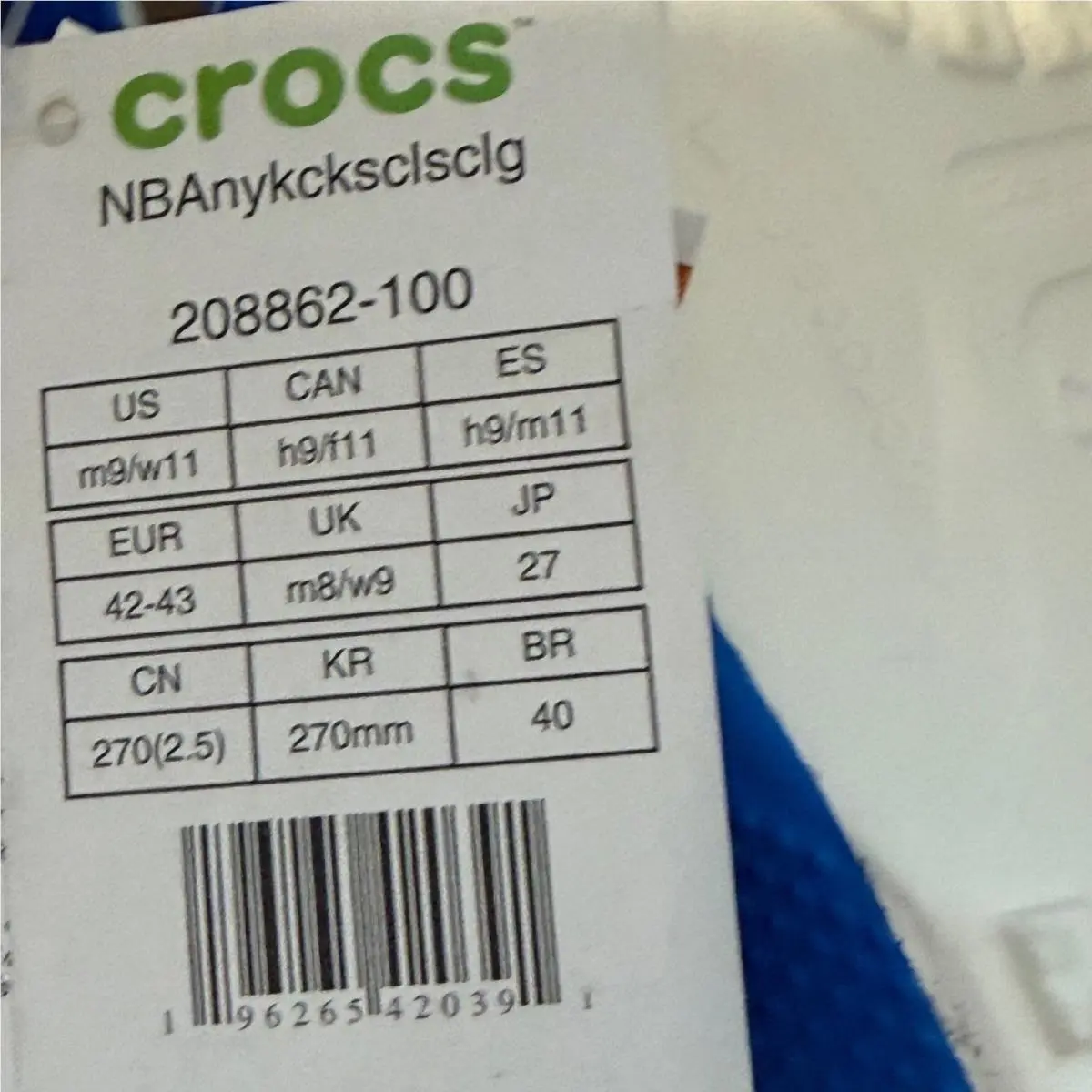 Crocs shoes - Classic Clog - Classic Clog - Blue 1