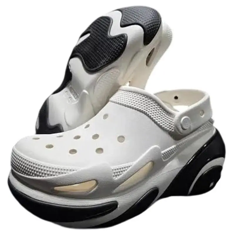 Bubble Crush Clog White Platform Shoes – Women’s Size 10 / Men’s Size 8 – by Crocs