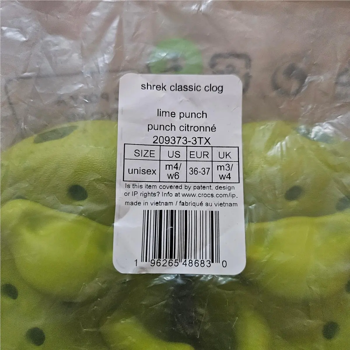 Crocs shoes - crocs shrek - shrek - Lime Punch 2