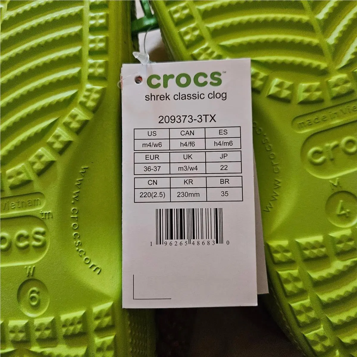 Crocs shoes - crocs shrek - shrek - Lime Punch 5