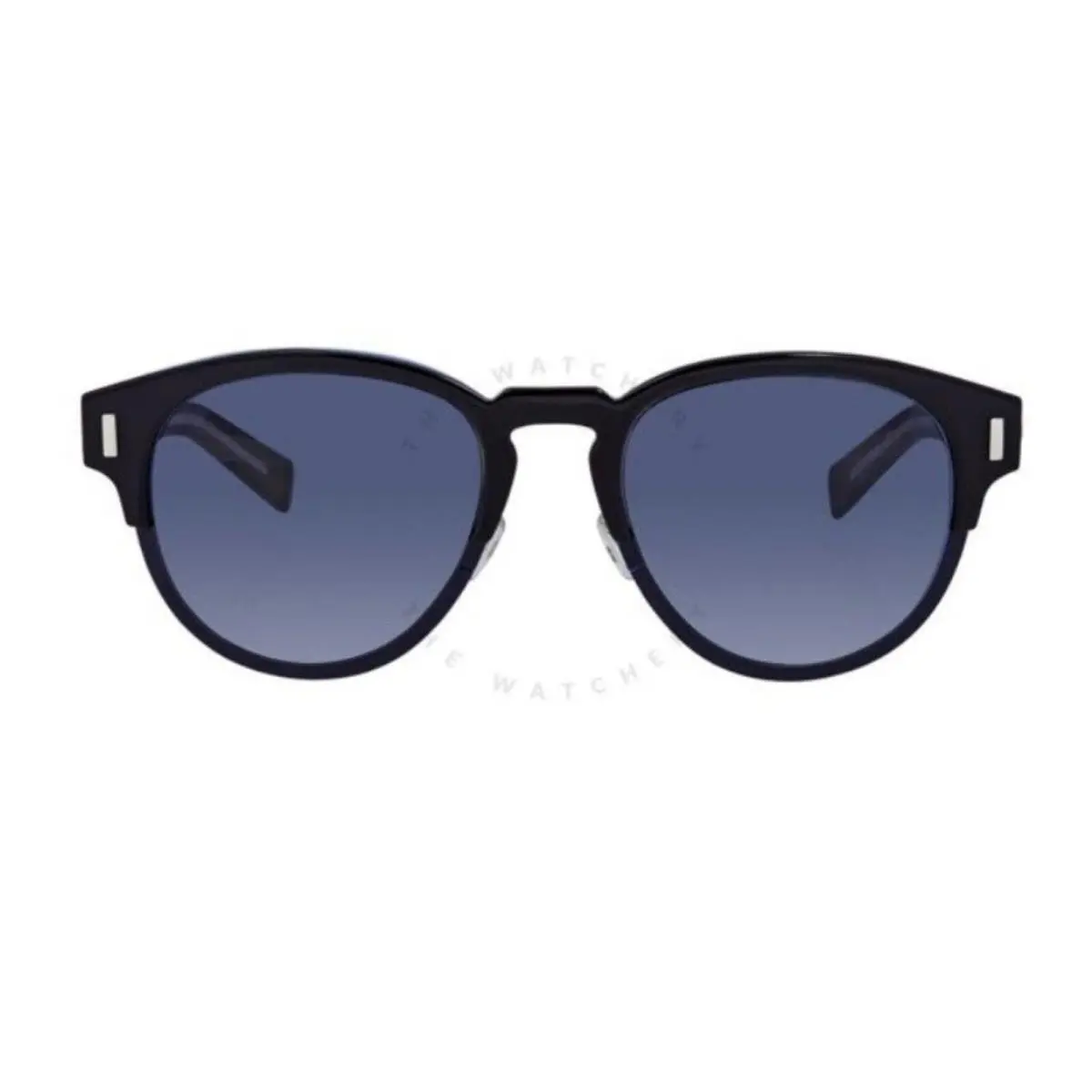 Men`s Sunglasses Luxury Designer Round 52MM Black Tie Black Blue Mirror by Dior