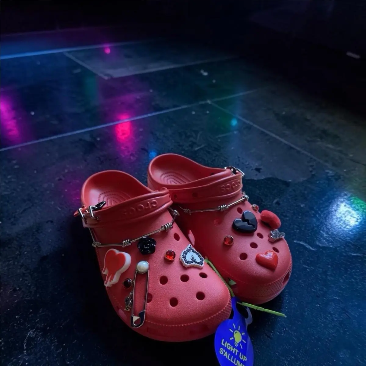Crocs Classic Clog Karol G Red Men`s 13 Limited Edition Collab In Bag