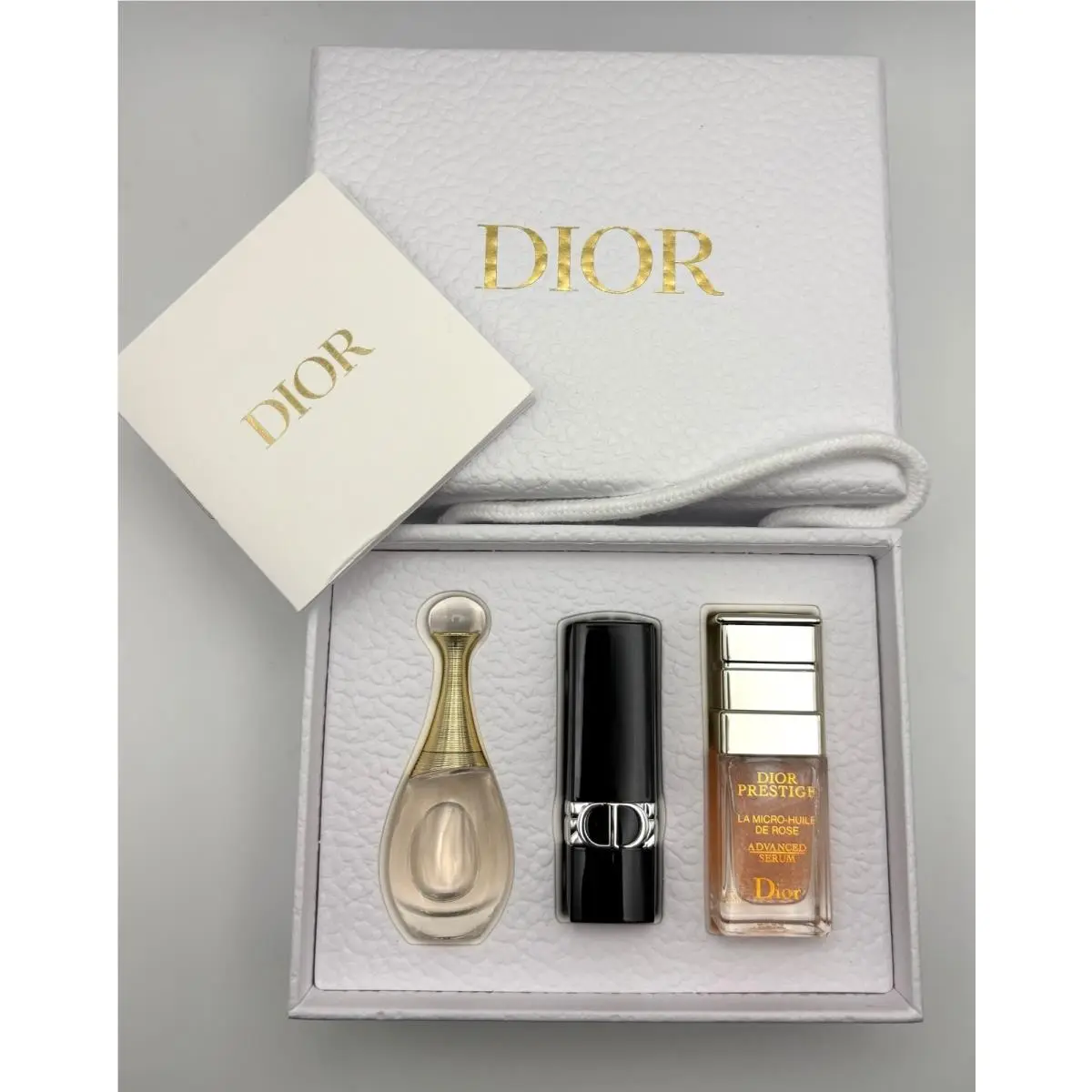 Dior 3 PC Gift Set J’adore Mini Edp 5ml/Lipstick 999/Prestige Serum 5ml
