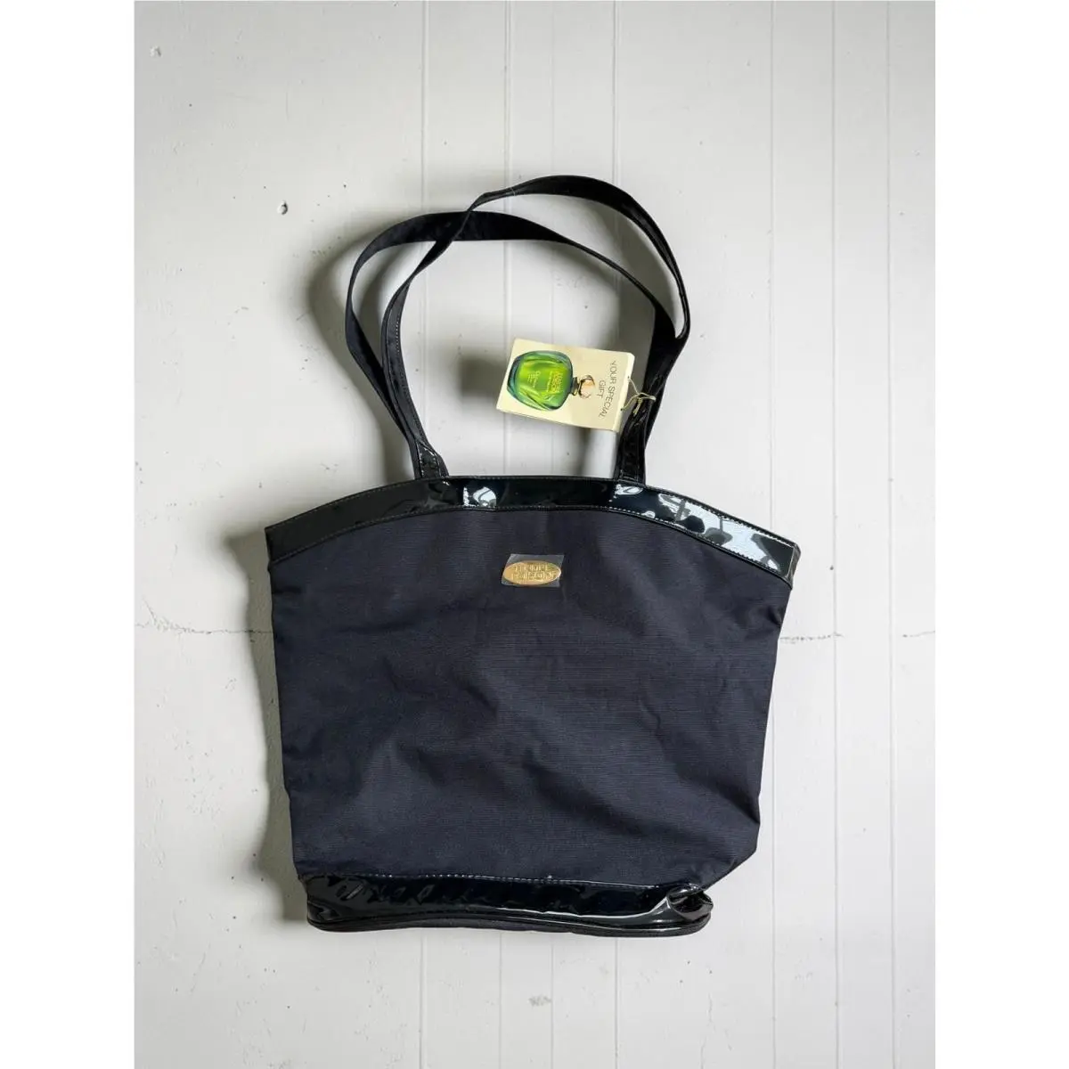Christian  Vintage Tendre Poison Black Tote Bag by Dior