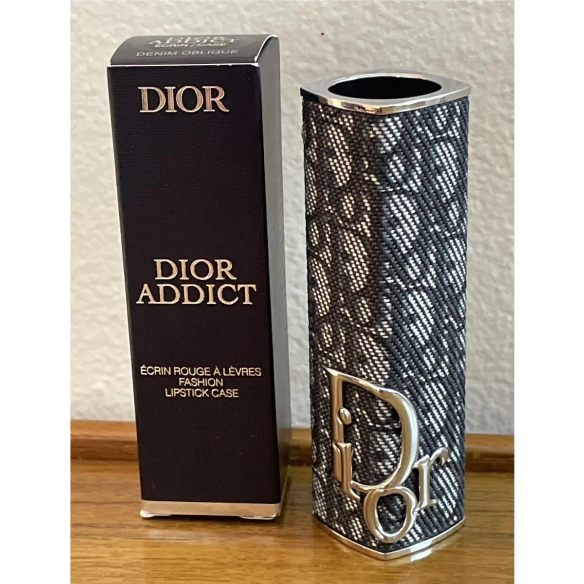 Dior Addict Lipstick Case Limit Edition Denim Oblique