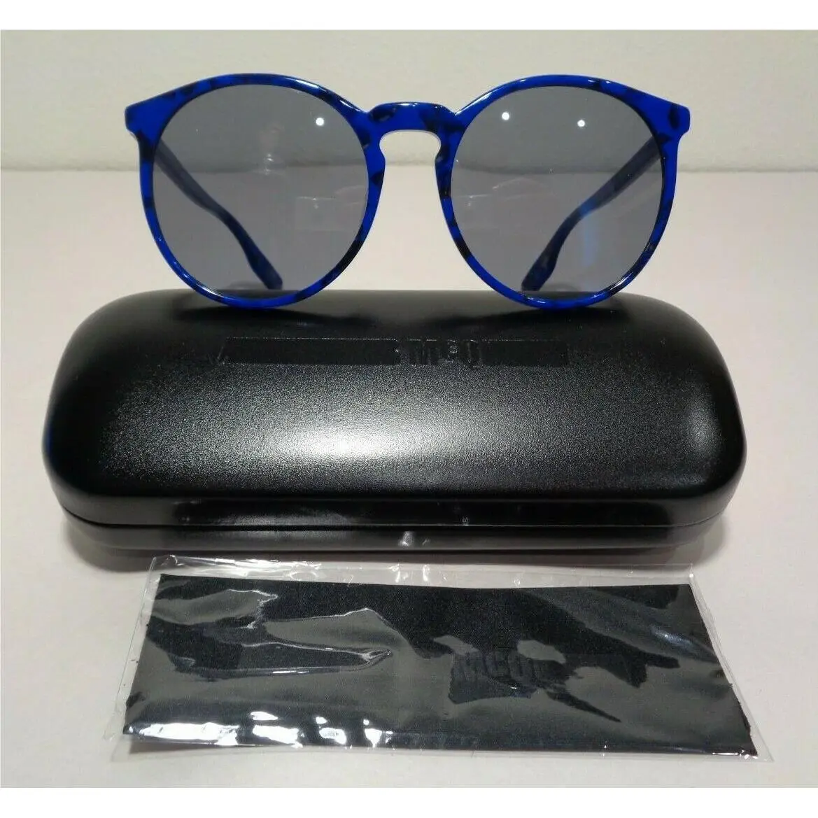 Mcq by Alexander Mcqueen MQ0038SA Blue Silver Men`s Sunglasses by Alexander McQueen