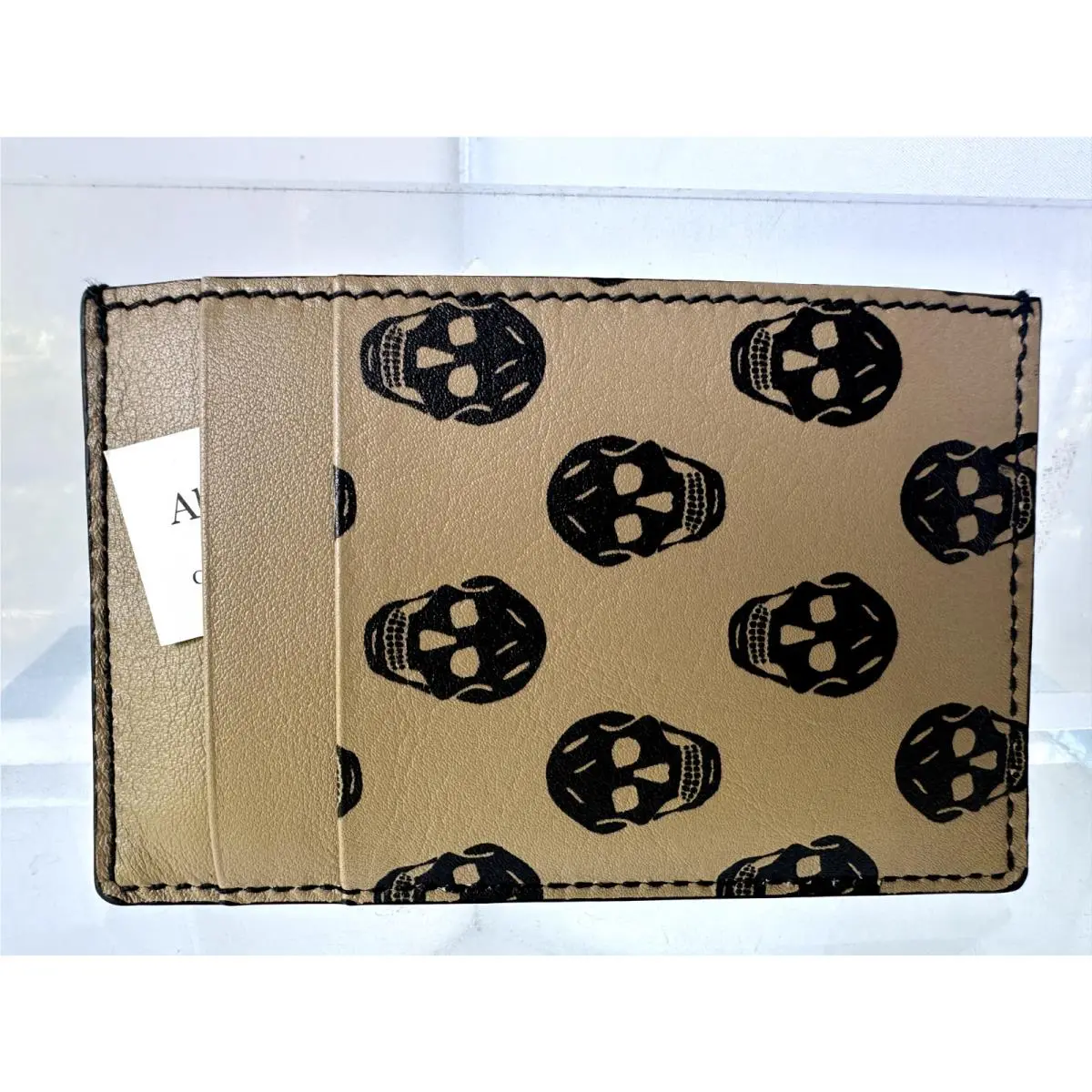 Alexander Mcqueen Men`s Logo Card Holder CC Case Skull by Alexander McQueen