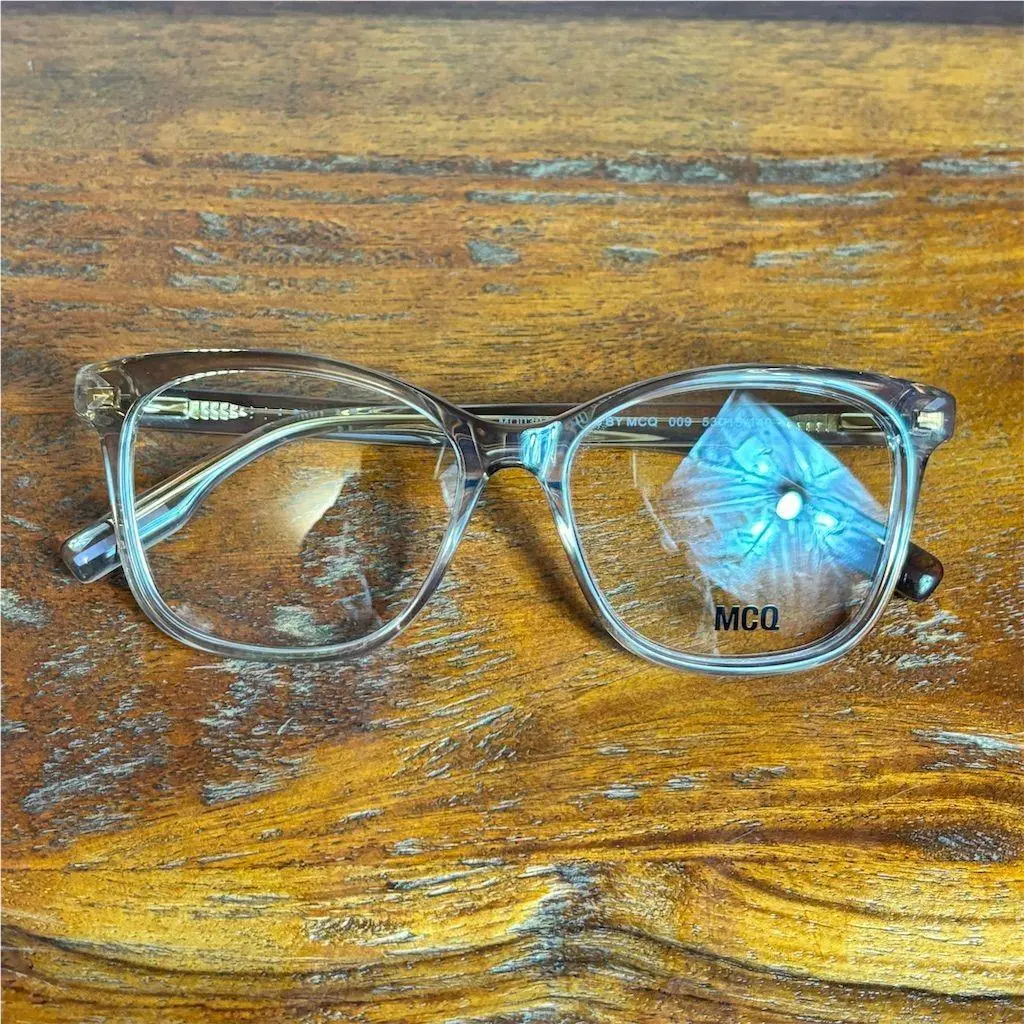 Mcq Alexander Mcqueen Unisex Rectangle Eyeglasses Brown One Size by Alexander McQueen