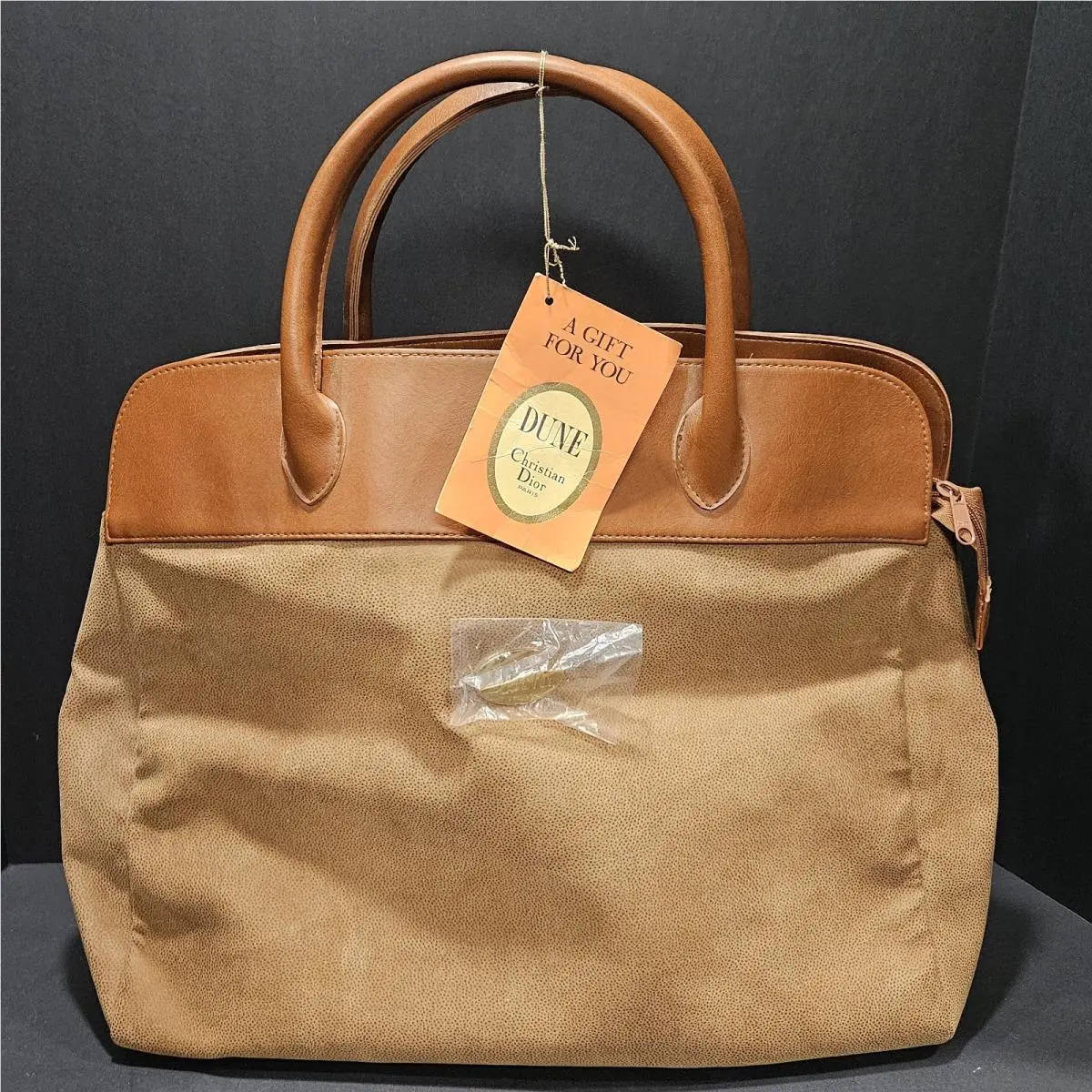 Vtg 90s Christian  Paris Dune Bag Gwp Promotional Traveler Tote by Dior