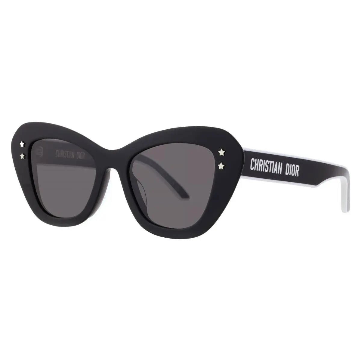 Dior Diorpacific B3U Smoke Butterfly Ladies Sunglasses CD40163U 01A 52 - Black, Frame: Black, Lens: Grey