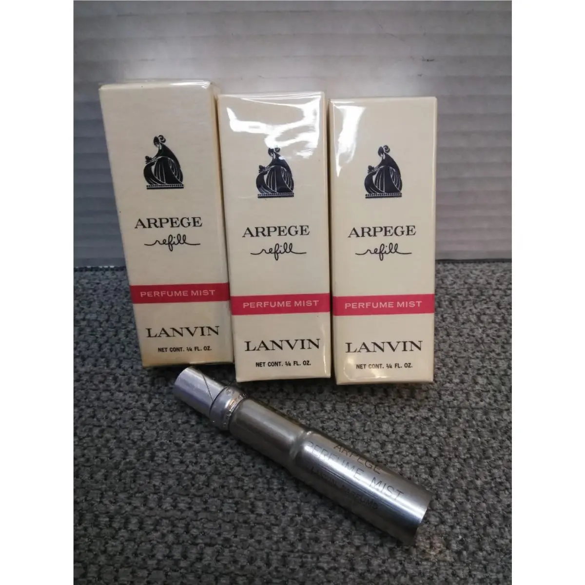 Vtg. Arpege BY  Refill Perfume Mist Canister 1/4 OZ Each 3PK by Lanvin
