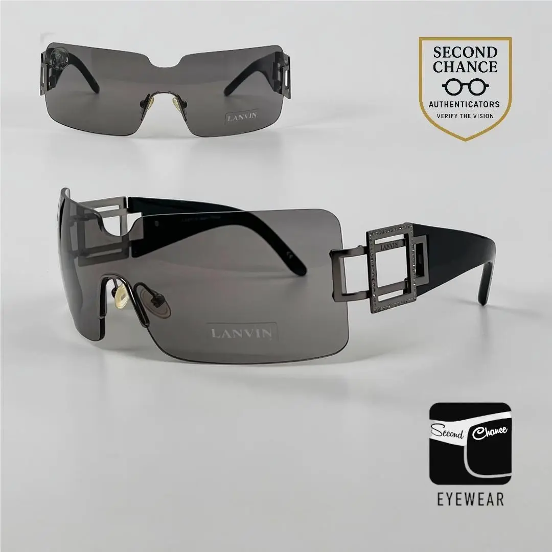 LV 2135 C03-Vintage Shield Sunglasses France Y2K by Lanvin